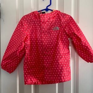 The North Face girls 2T rain jacket